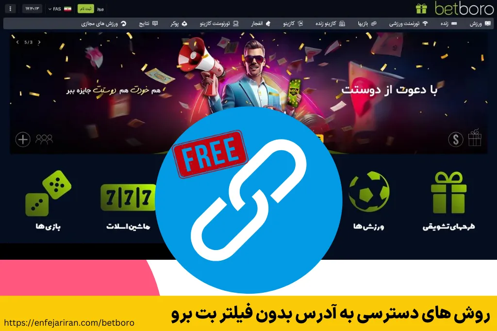 روش های دسترسی به آدرس بدون فیلتر بت برو