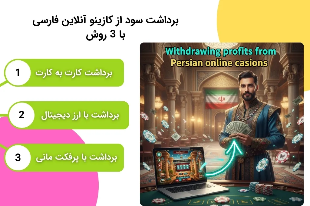 راه های برداشت سود از کازینو آنلاین ایرانی